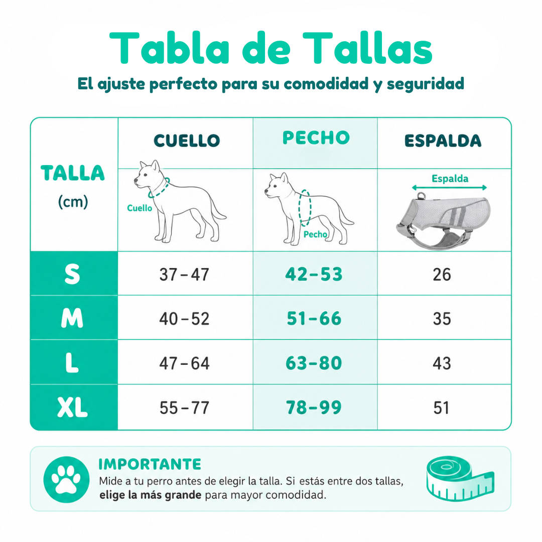 Chaleco PawMotion™ | Tu perro fresco y seguro este verano